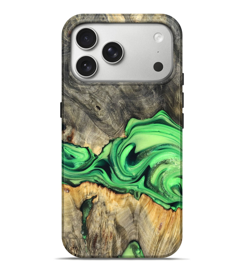 iPhone 17 Pro Max Wood Live Edge Phone Case - Patrice (Metallic, 822752)