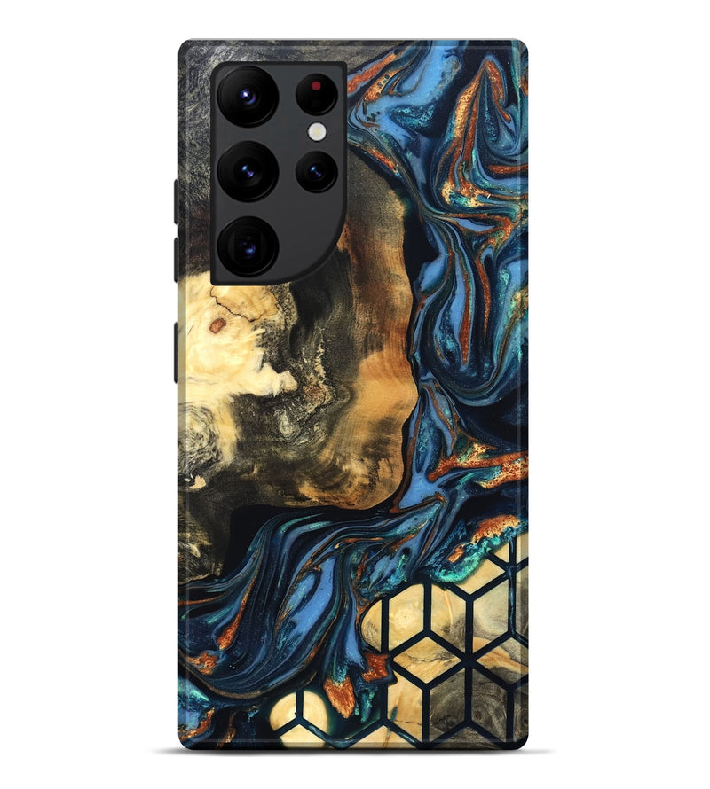 Galaxy S22 Ultra Wood Live Edge Phone Case - Vinnie (Pattern, 822764)