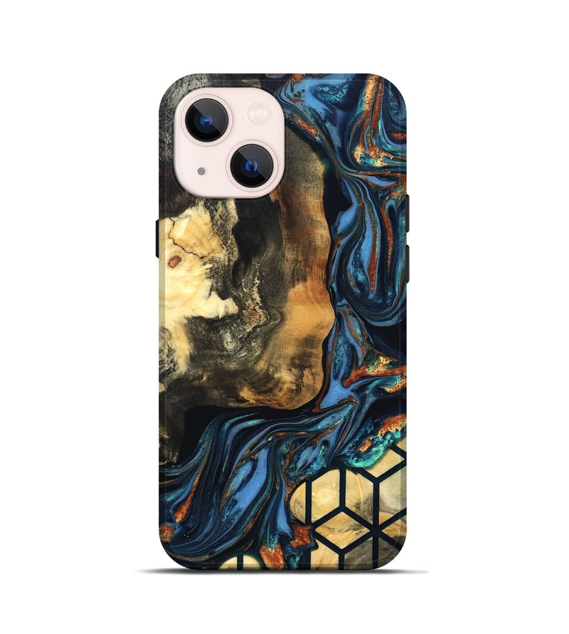 iPhone 13 mini Wood Live Edge Phone Case - Vinnie (Pattern, 822764)