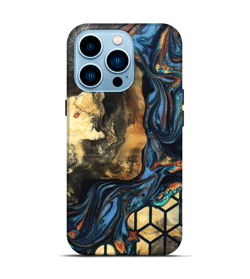 iPhone 14 Pro Wood Live Edge Phone Case - Vinnie (Pattern, 822764)