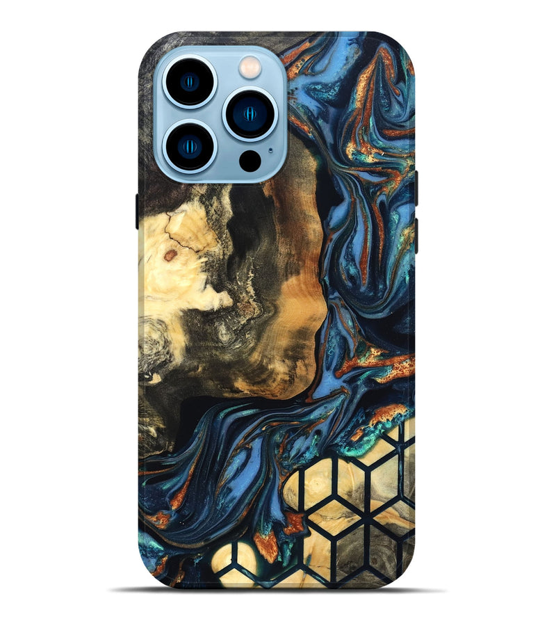 iPhone 14 Pro Max Wood Live Edge Phone Case - Vinnie (Pattern, 822764)