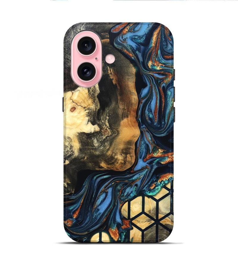 iPhone 16 Wood Live Edge Phone Case - Vinnie (Pattern, 822764)