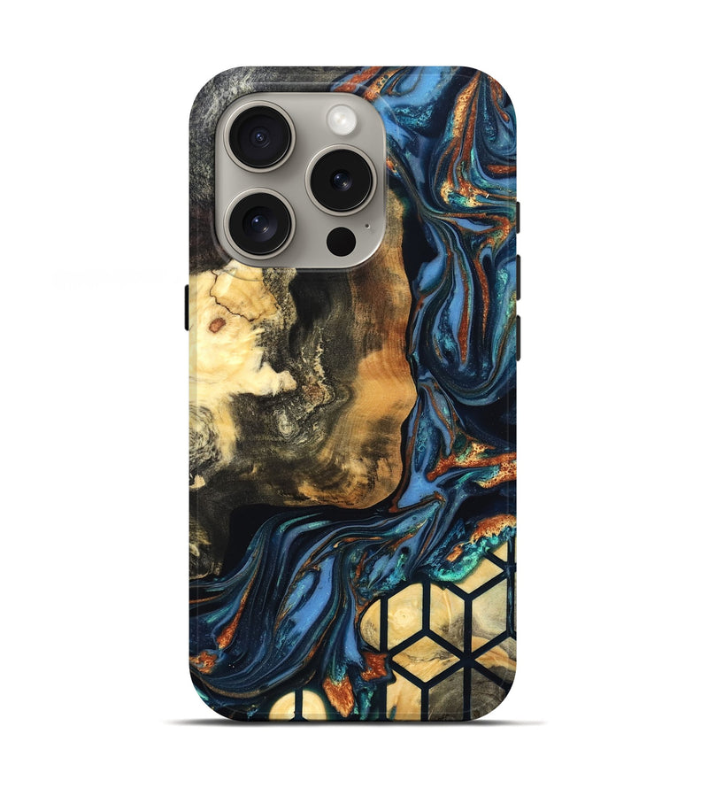 iPhone 16 Pro Wood Live Edge Phone Case - Vinnie (Pattern, 822764)
