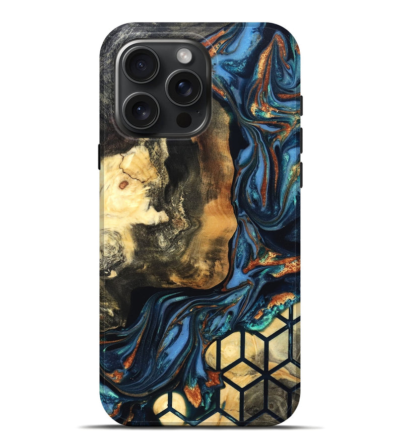 iPhone 16 Pro Max Wood Live Edge Phone Case - Vinnie (Pattern, 822764)