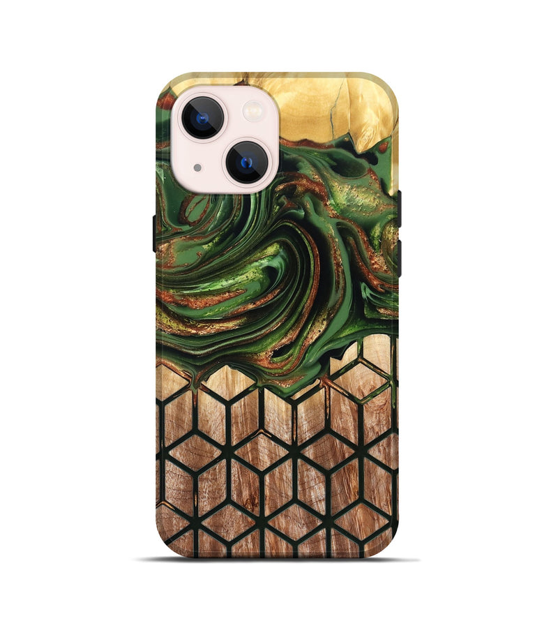 iPhone 13 mini Wood Live Edge Phone Case - Jenny (Pattern, 822766)