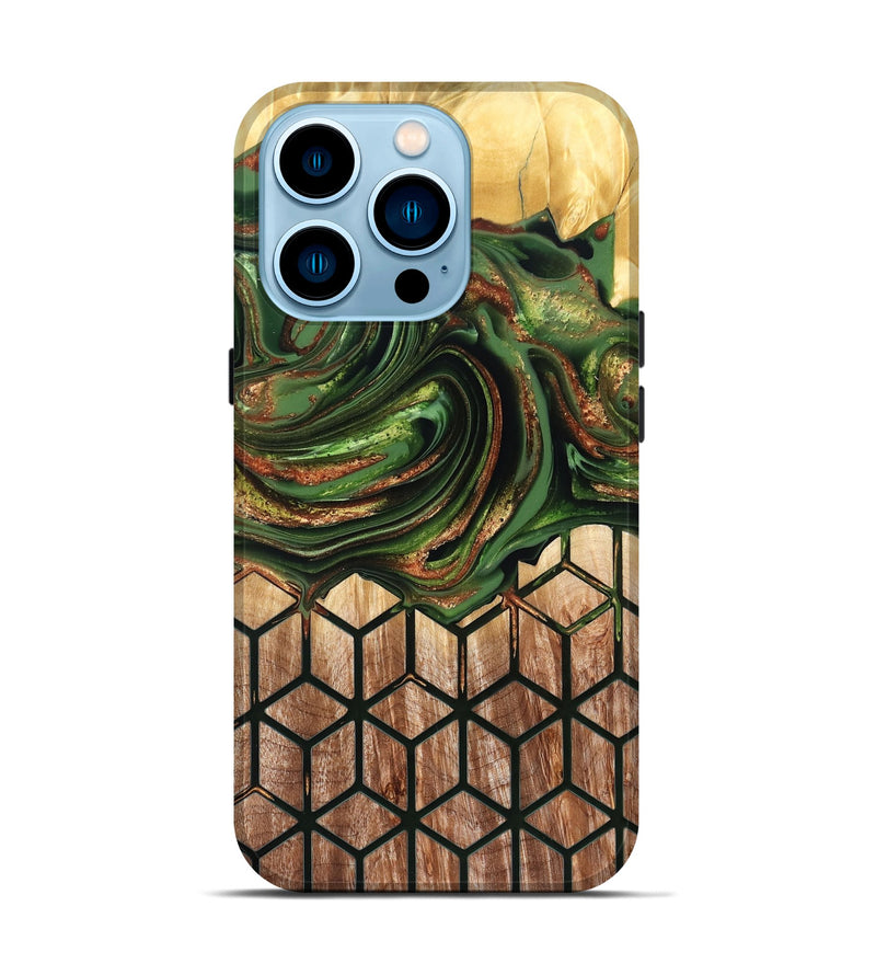 iPhone 14 Pro Wood Live Edge Phone Case - Jenny (Pattern, 822766)