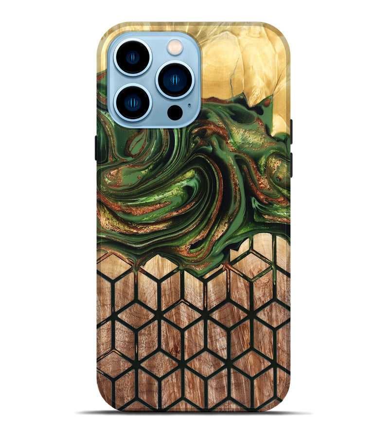 iPhone 14 Pro Max Wood Live Edge Phone Case - Jenny (Pattern, 822766)