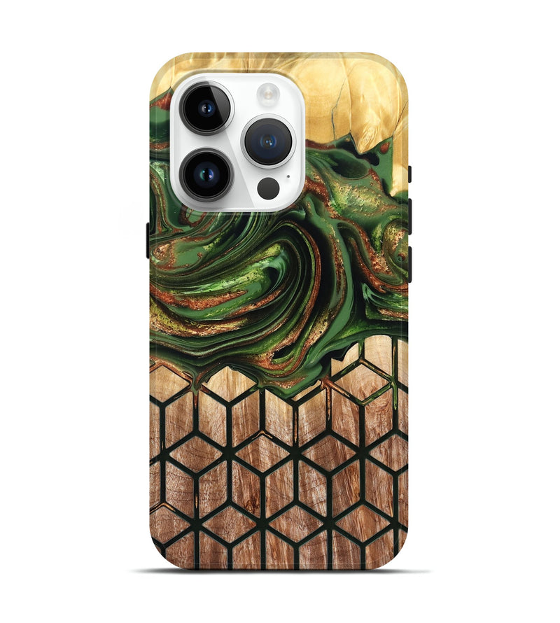 iPhone 15 Pro Wood Live Edge Phone Case - Jenny (Pattern, 822766)