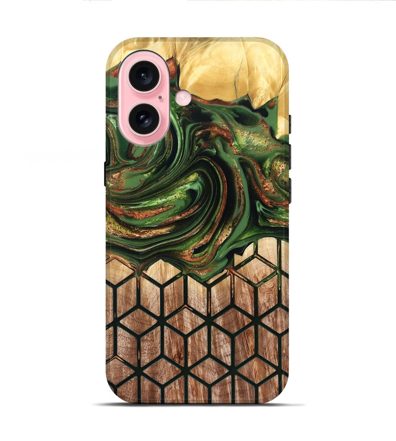 iPhone 16 Wood Live Edge Phone Case - Jenny (Pattern, 822766)