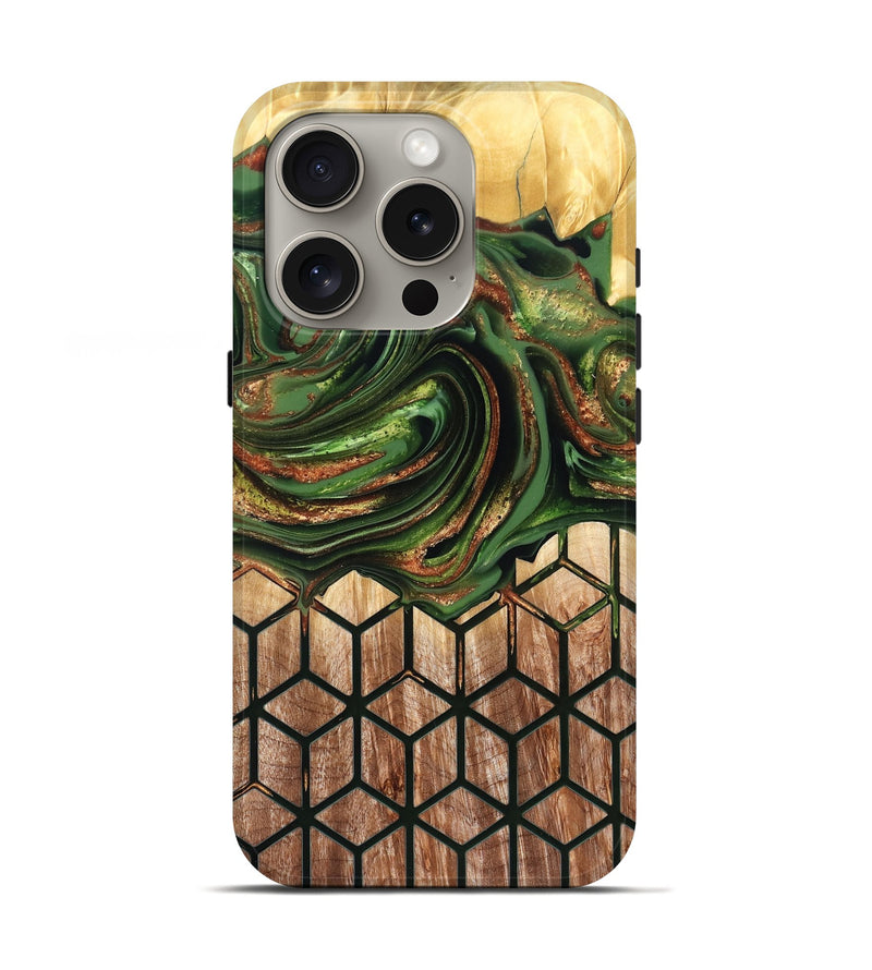 iPhone 16 Pro Wood Live Edge Phone Case - Jenny (Pattern, 822766)