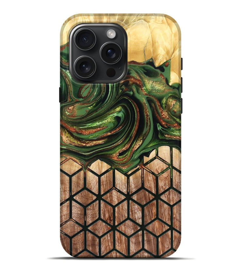 iPhone 16 Pro Max Wood Live Edge Phone Case - Jenny (Pattern, 822766)