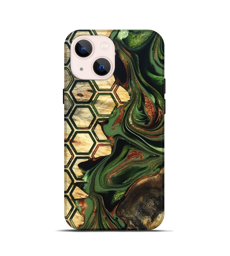 iPhone 13 mini Wood Live Edge Phone Case - Saniya (Pattern, 822771)