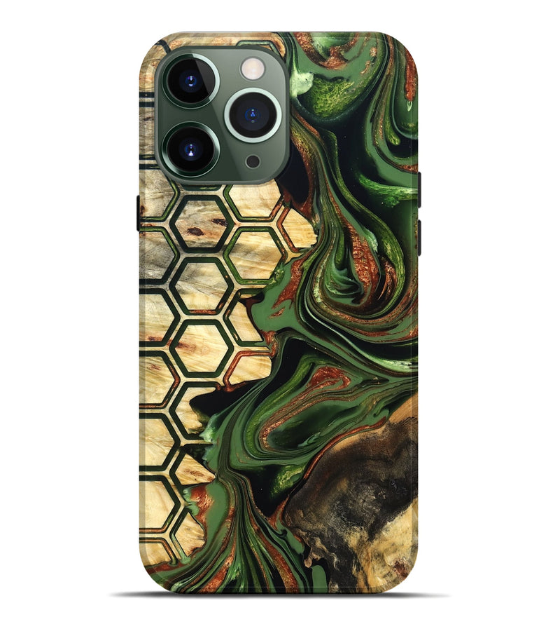 iPhone 13 Pro Max Wood Live Edge Phone Case - Saniya (Pattern, 822771)
