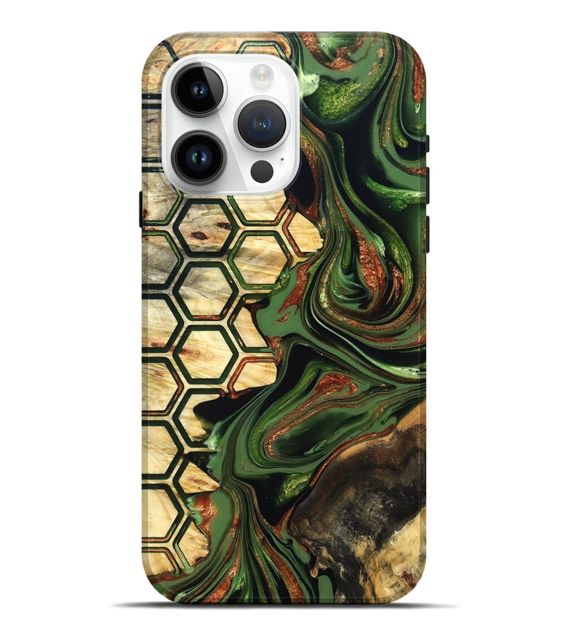iPhone 15 Pro Max Wood Live Edge Phone Case - Saniya (Pattern, 822771)
