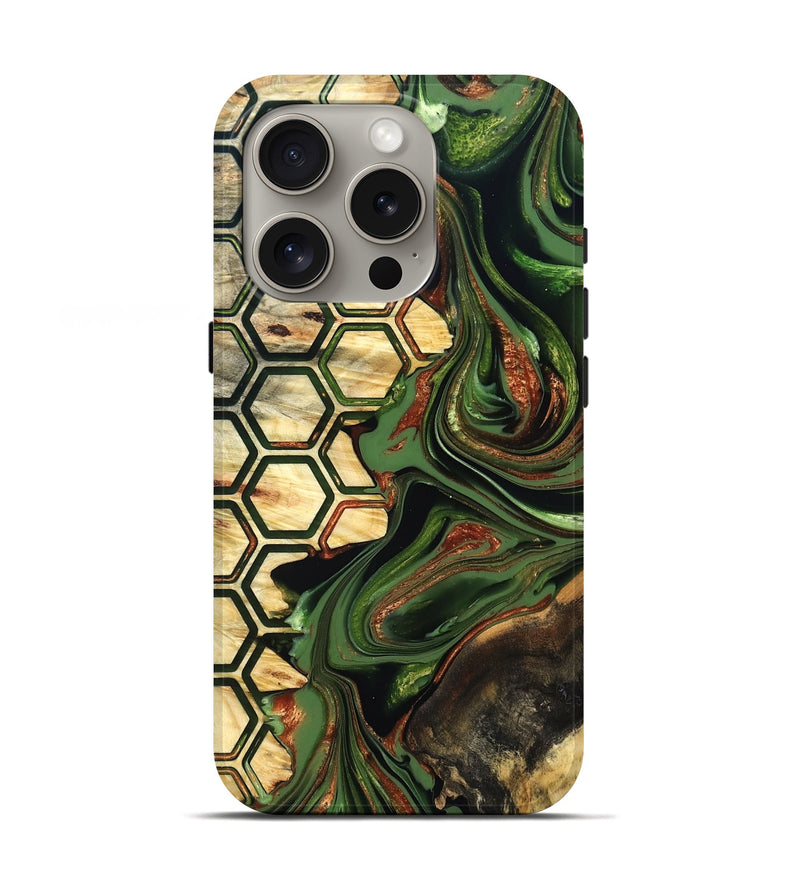 iPhone 16 Pro Wood Live Edge Phone Case - Saniya (Pattern, 822771)