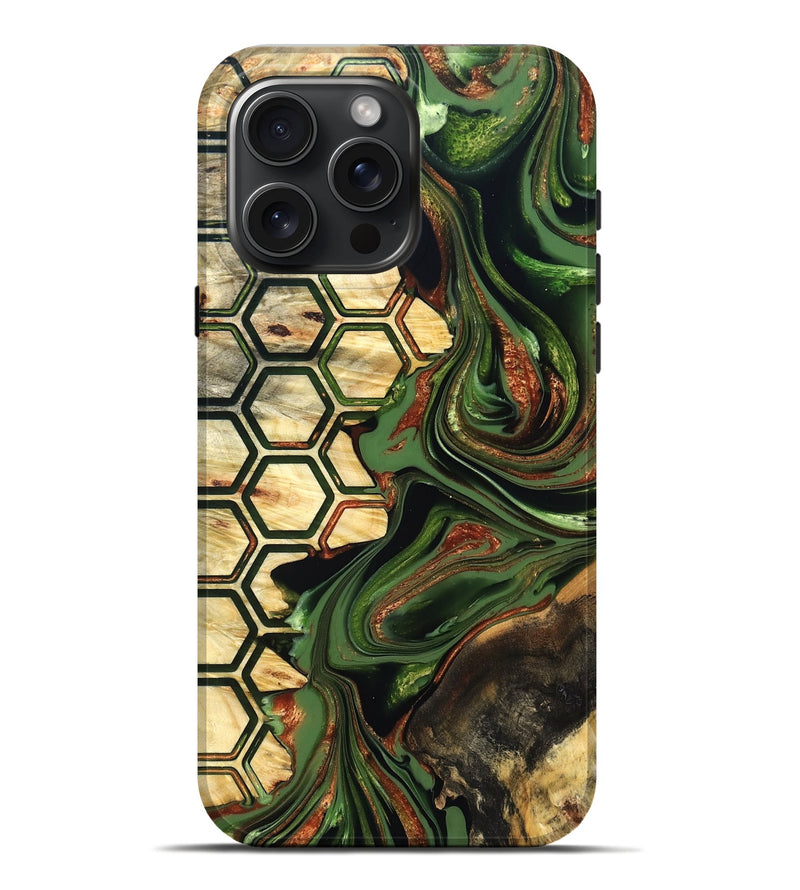 iPhone 16 Pro Max Wood Live Edge Phone Case - Saniya (Pattern, 822771)