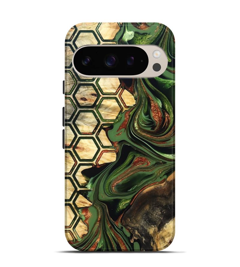 Pixel 9 Pro Wood Live Edge Phone Case - Saniya (Pattern, 822771)