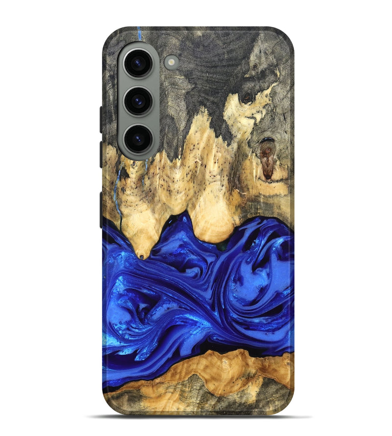 Galaxy S23 Plus Wood Live Edge Phone Case - Paula (Blue, 822779)