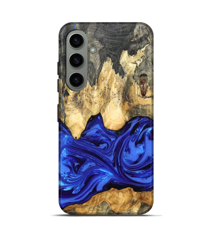 Galaxy S24 Wood Live Edge Phone Case - Paula (Blue, 822779)