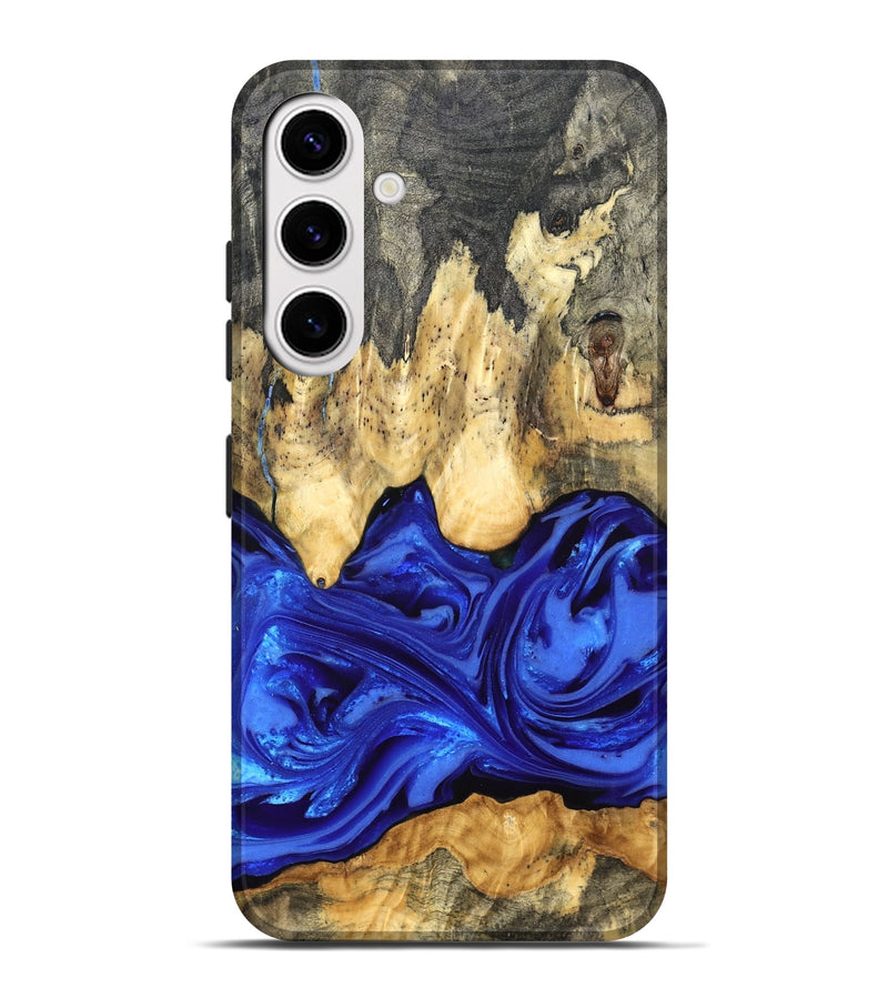 Galaxy S25 Plus Wood Live Edge Phone Case - Paula (Blue, 822779)