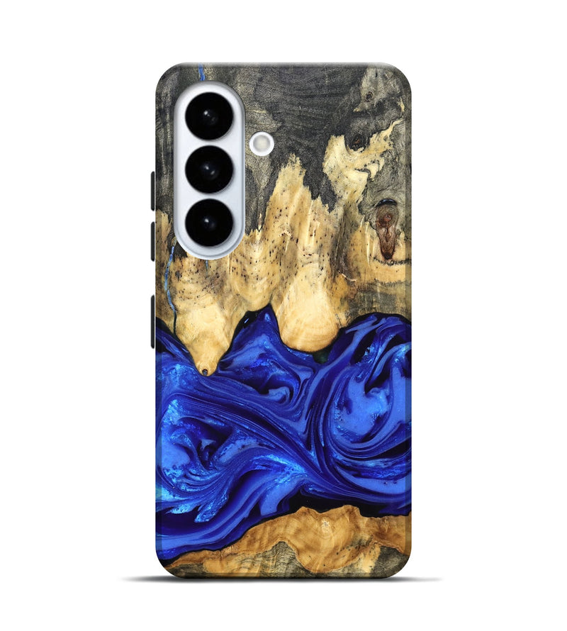 Galaxy S26 Wood Live Edge Phone Case - Paula (Blue, 822779)