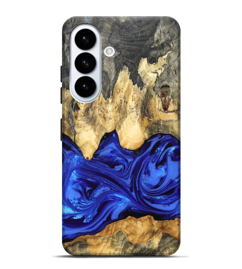 Galaxy S26 Plus Wood Live Edge Phone Case - Paula (Blue, 822779)