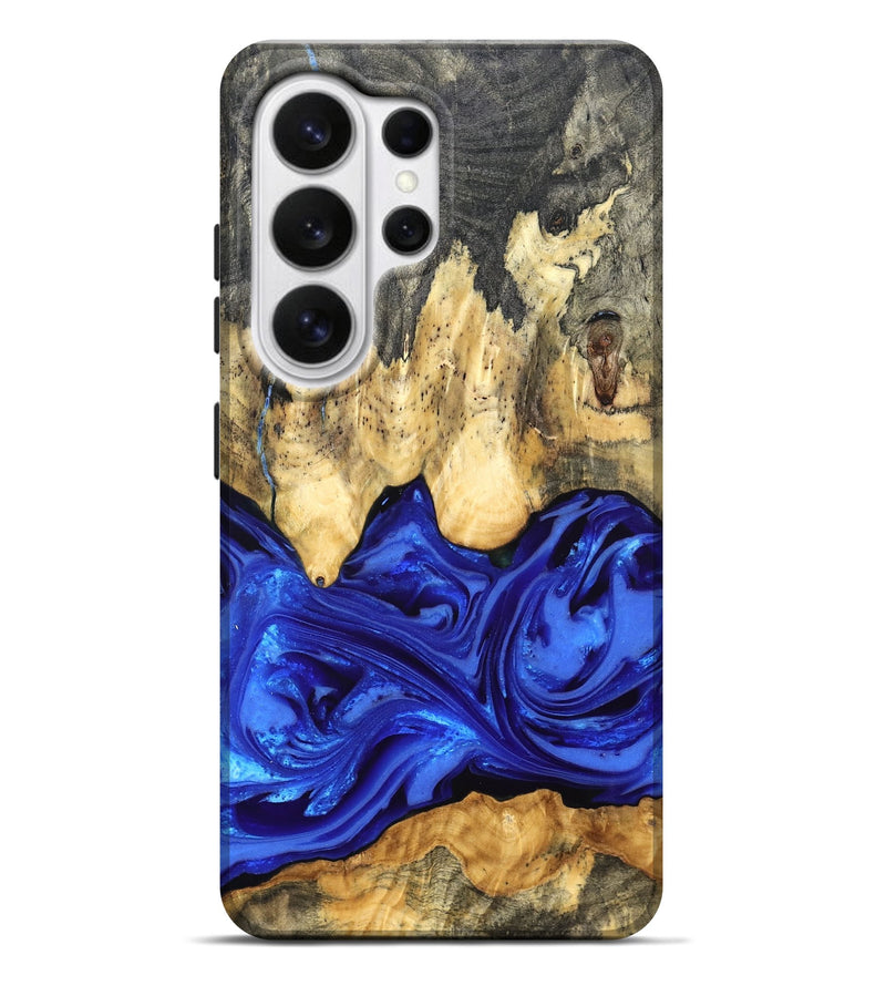 Galaxy S26 Ultra Wood Live Edge Phone Case - Paula (Blue, 822779)