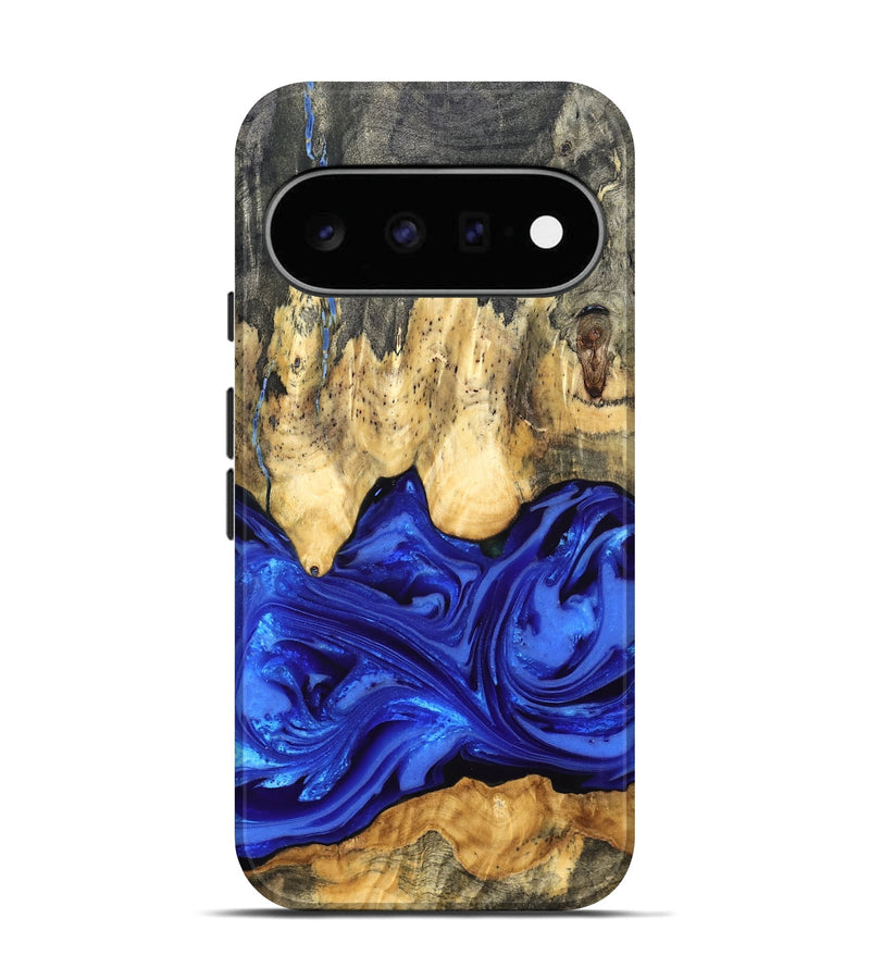 Pixel 11 Wood Live Edge Phone Case - Paula (Blue, 822779)