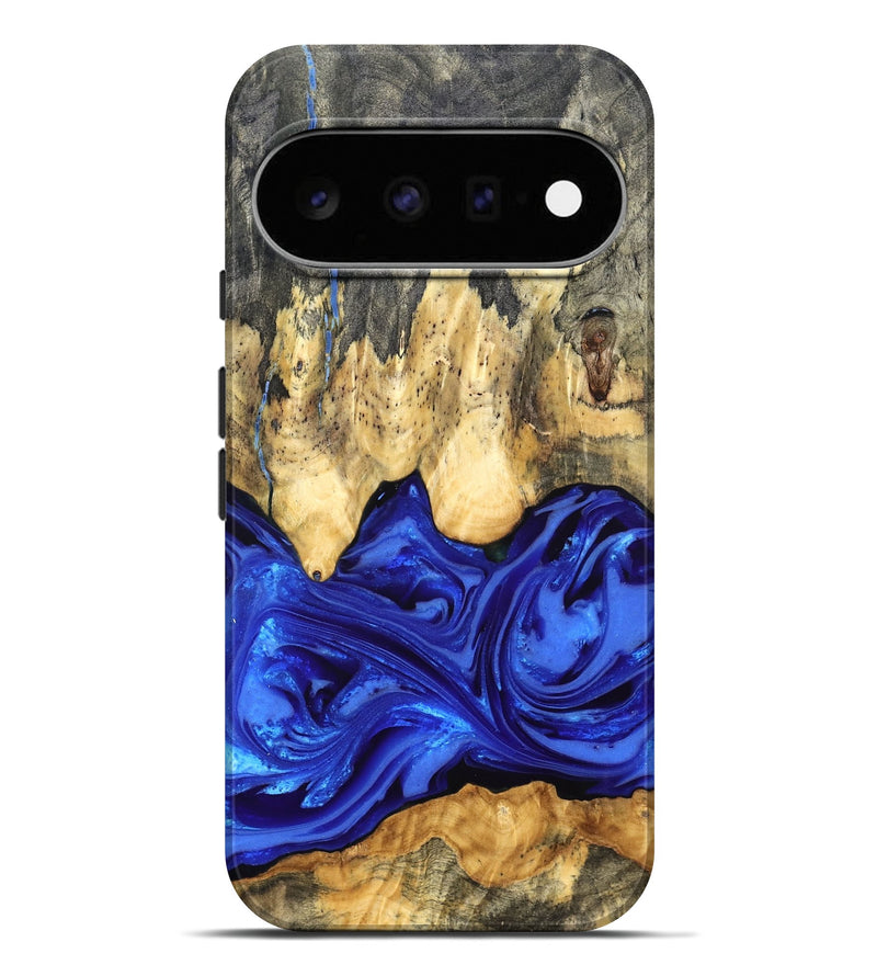 Pixel 11 Pro XL Wood Live Edge Phone Case - Paula (Blue, 822779)
