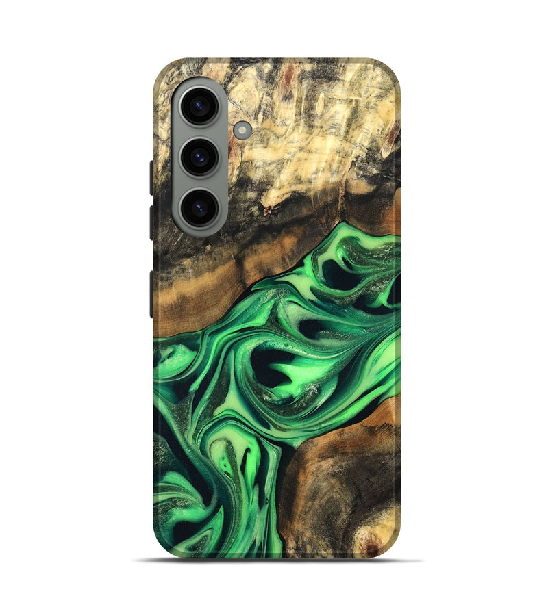 Galaxy S24 Wood Live Edge Phone Case - Keilani (Green, 822781)