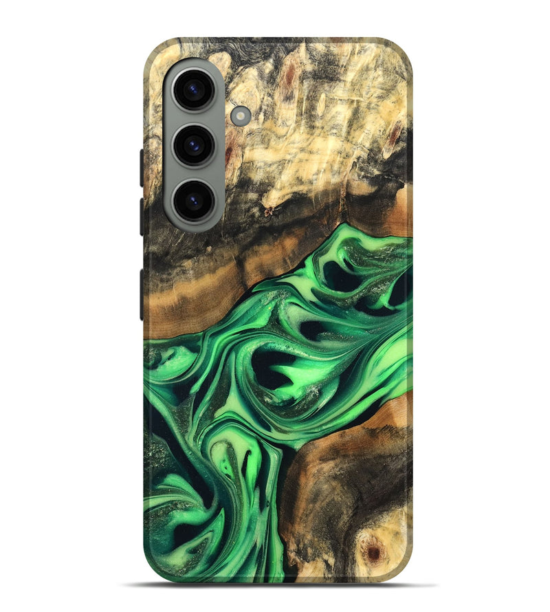 Galaxy S24 Plus Wood Live Edge Phone Case - Keilani (Green, 822781)