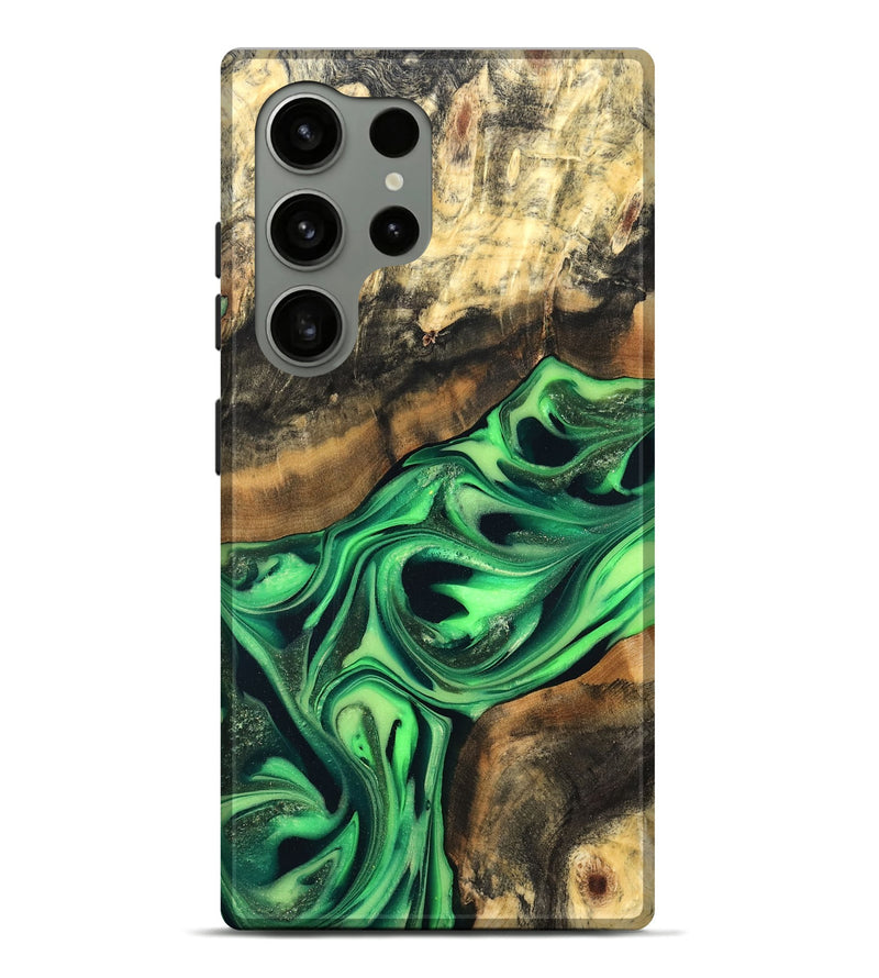 Galaxy S24 Ultra Wood Live Edge Phone Case - Keilani (Green, 822781)