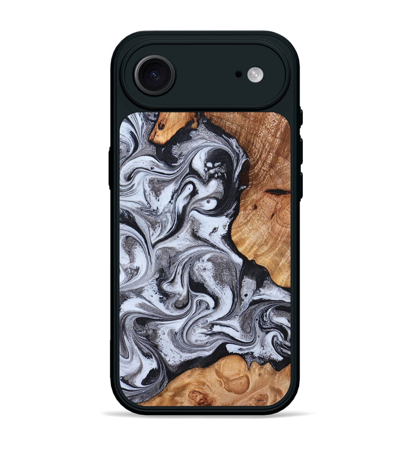 iPhone 17 Air Wood Phone Case - Leda (Black & White, 822783)