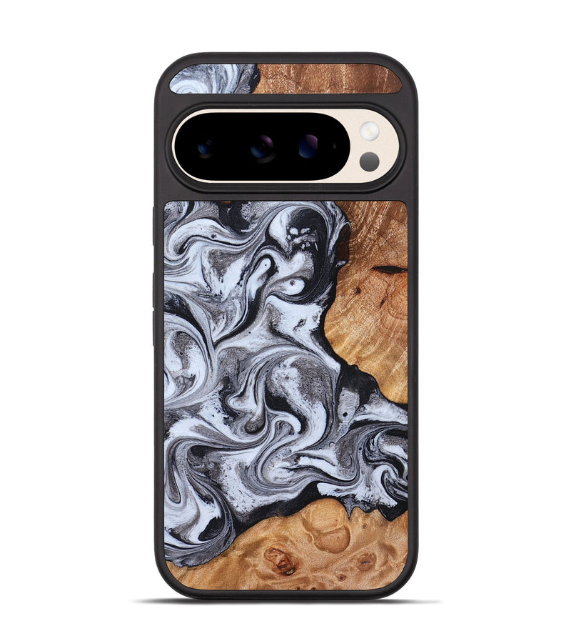 Pixel 10 Wood Phone Case - Leda (Black & White, 822783)