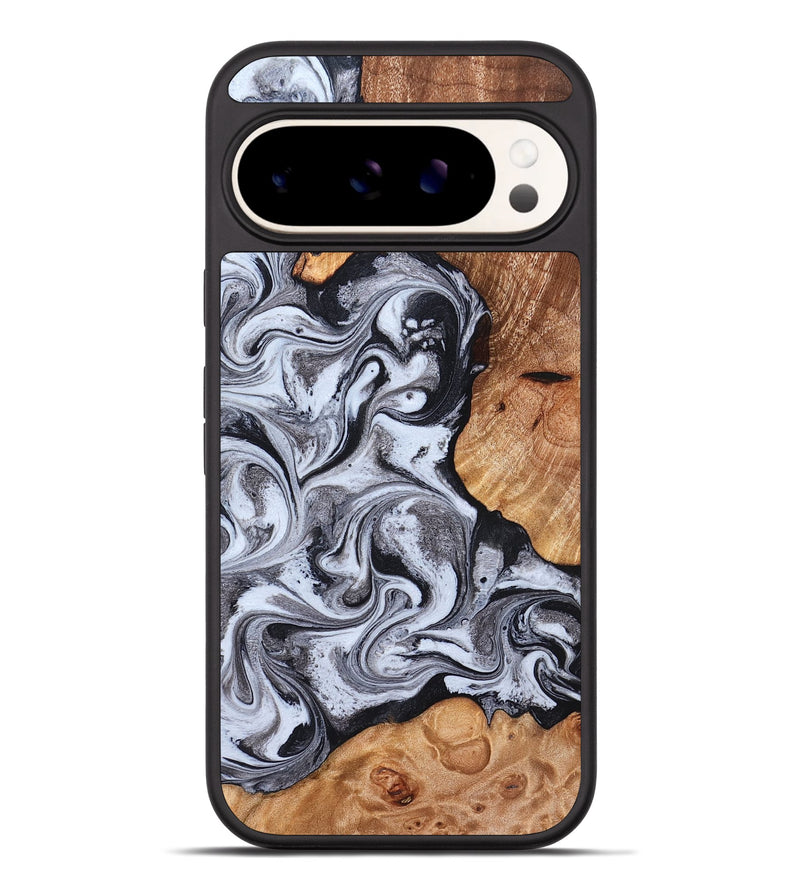 Pixel 9 Pro XL Wood Phone Case - Leda (Black & White, 822783)