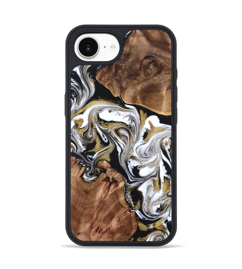iPhone 17e Wood Phone Case - Ivory (Black & White, 822785)