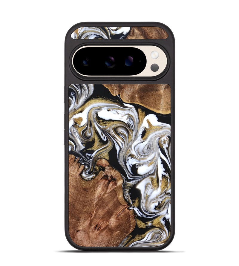 Pixel 10 Wood Phone Case - Ivory (Black & White, 822785)