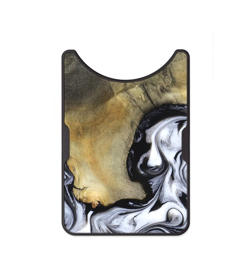 Alloy Wood Wallet - Kacie (Black & White, 822786)