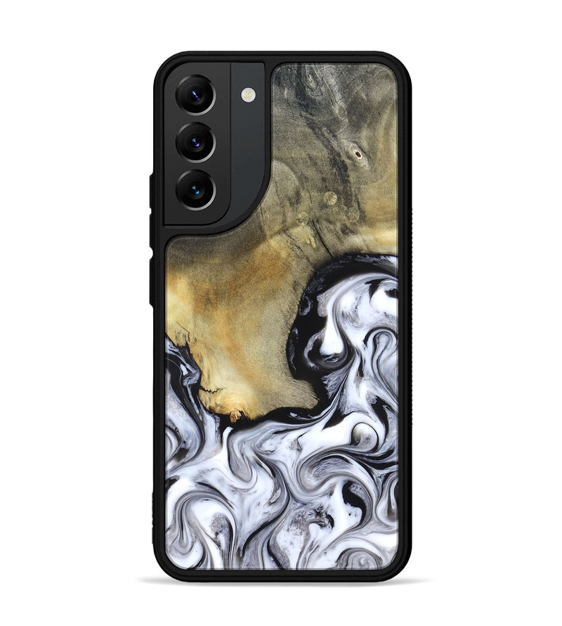 Galaxy S22 Plus Wood Phone Case - Kacie (Black & White, 822786)