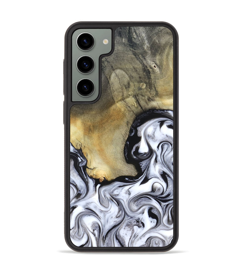 Galaxy S23 Plus Wood Phone Case - Kacie (Black & White, 822786)