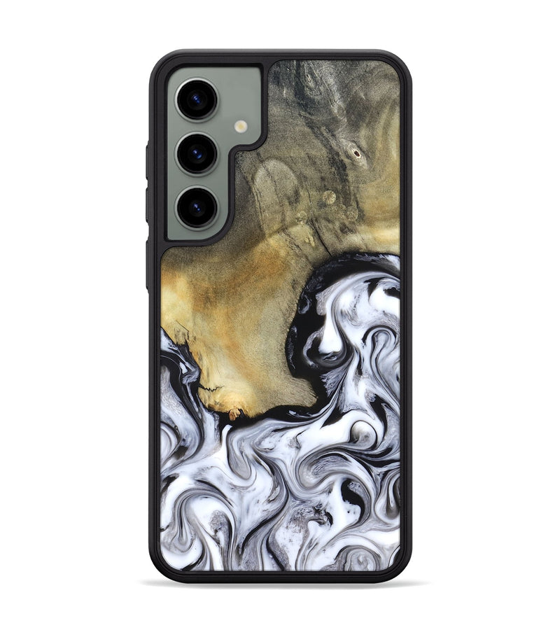 Galaxy S24 Plus Wood Phone Case - Kacie (Black & White, 822786)