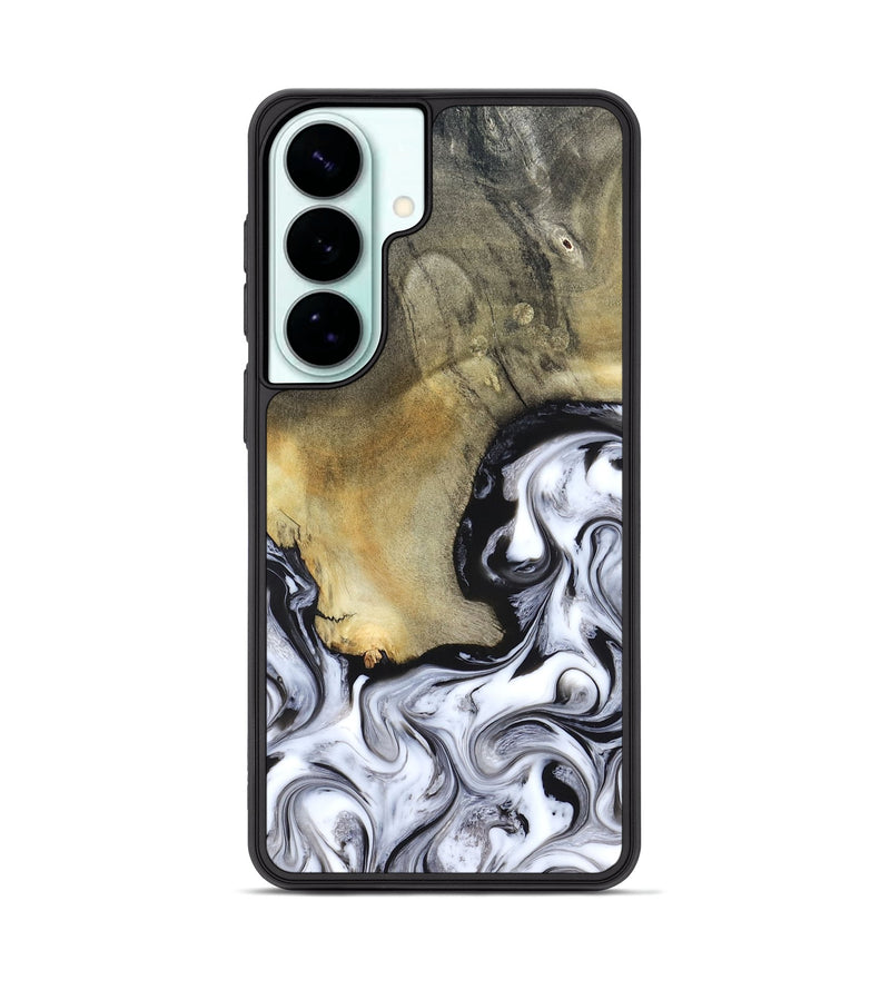 Galaxy S26 Plus Wood Phone Case - Kacie (Black & White, 822786)