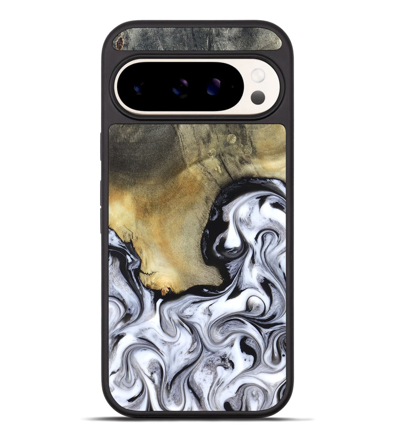 Pixel 9 Pro XL Wood Phone Case - Kacie (Black & White, 822786)