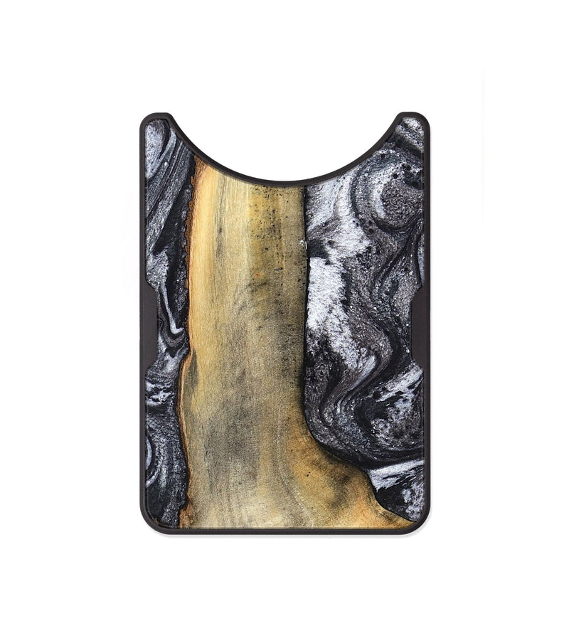 Alloy Wood Wallet - Tiffani (Black & White, 822790)