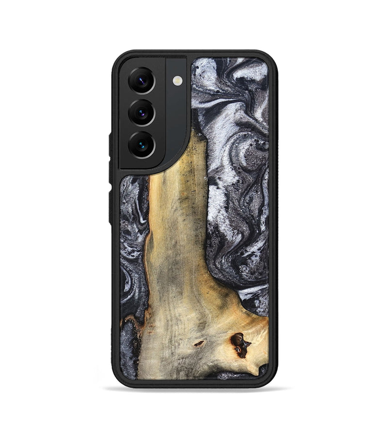 Galaxy S22 Wood Phone Case - Tiffani (Black & White, 822790)