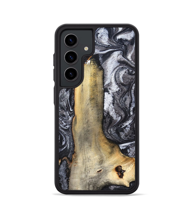 Galaxy S24 Wood Phone Case - Tiffani (Black & White, 822790)