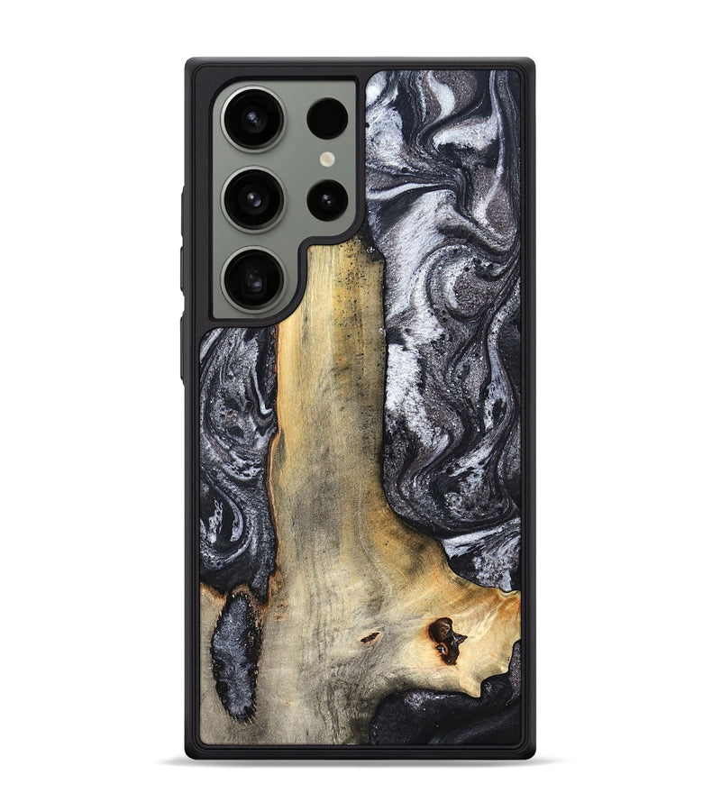 Galaxy S24 Ultra Wood Phone Case - Tiffani (Black & White, 822790)