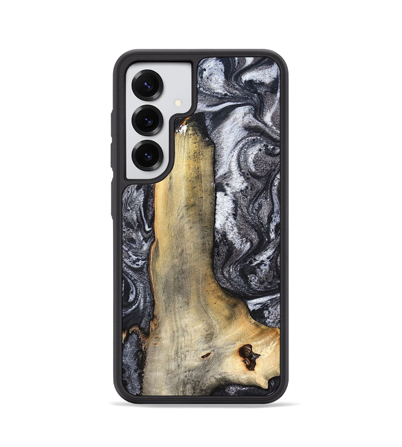Galaxy S25 Wood Phone Case - Tiffani (Black & White, 822790)