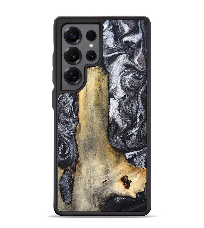 Galaxy S25 Ultra Wood Phone Case - Tiffani (Black & White, 822790)