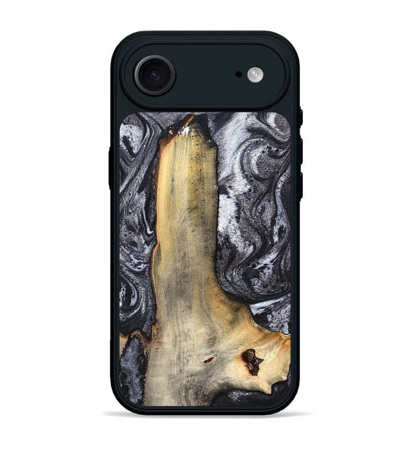 iPhone 17 Air Wood Phone Case - Tiffani (Black & White, 822790)